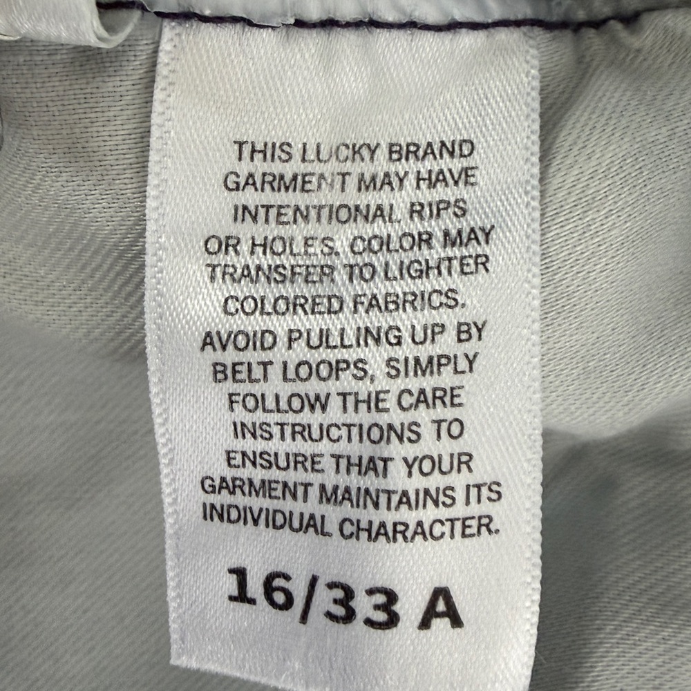 Lucky Brand Sweet Mid Rise Straight Jeans Womens 16 Light Blue Excellent Denim - Picture 7 of 9